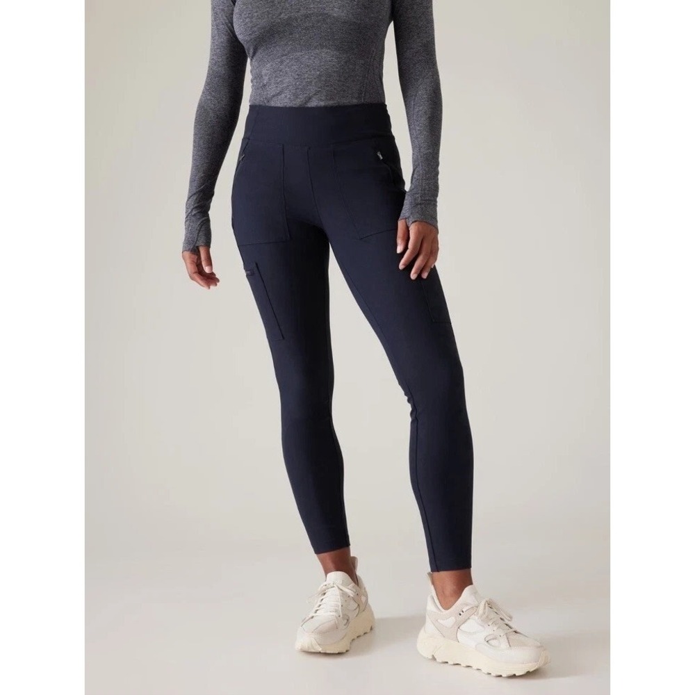 ATHLETA Headlands Hybrid Cargo II Tight‎ Leggings Size 0 Navy